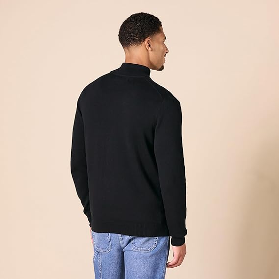 Men's 100% Cotton Quarter-Zip Jumper
