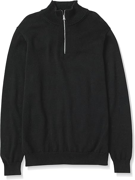 Men's 100% Cotton Quarter-Zip Jumper