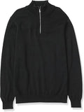 Men's 100% Cotton Quarter-Zip Jumper