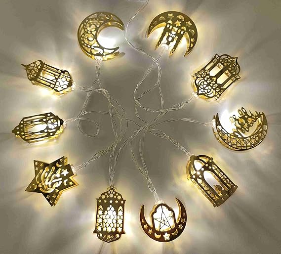 Ramadan Eid String Light, Star Fairy String Lights for Eid Festival